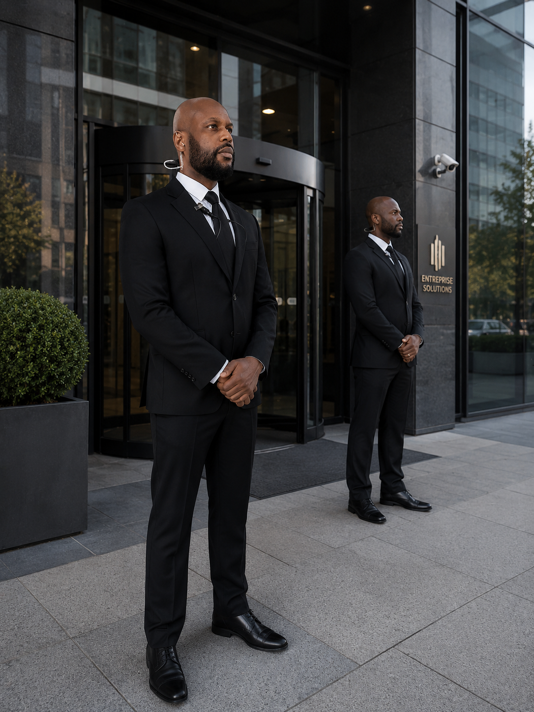 Agent RDB securite en gilet tactique